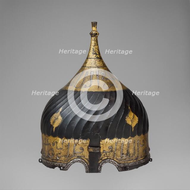 Turban Helmet, Turkish, possibly Istanbul, in the style of Turkman armour, late 15th-16th century. Creator: Unknown.
