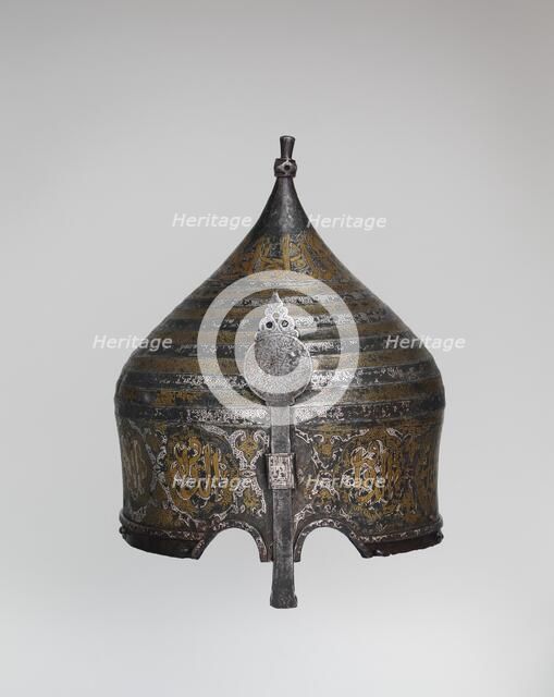 Turban Helmet, Western Iranian, in the style of Turkman armour, late 15th century. Creator: Unknown.