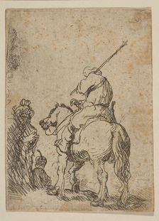 Turbaned Soldier on Horseback, ca. 1629. Creator: Rembrandt Harmensz van Rijn