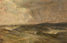 Turbulent Sea, c1860-1890. Creator: Louis Artan
