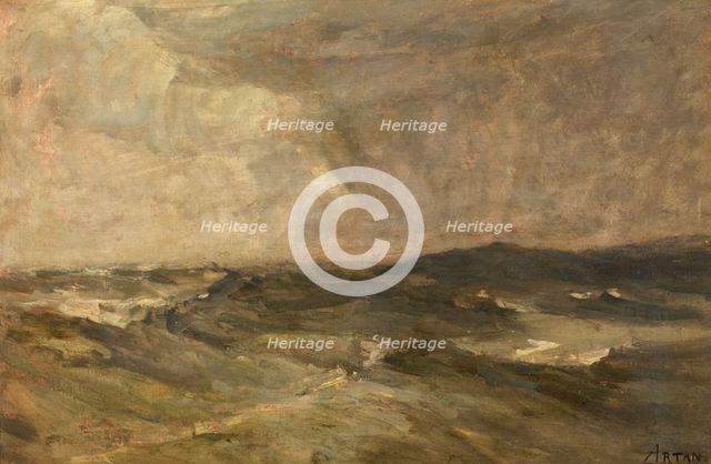 Turbulent Sea, c1860-1890. Creator: Louis Artan.