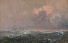Turbulent sea; Marine study, 1874. Creator: Carl Frederik Sorensen