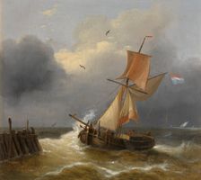 Turbulent Sea, mid-19th century. Creator: Louis Verboeckhoven