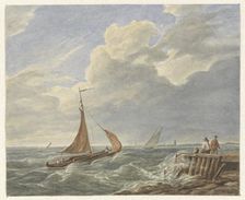 Turbulent water, 1849-1917. Creator: Matthijs Maris