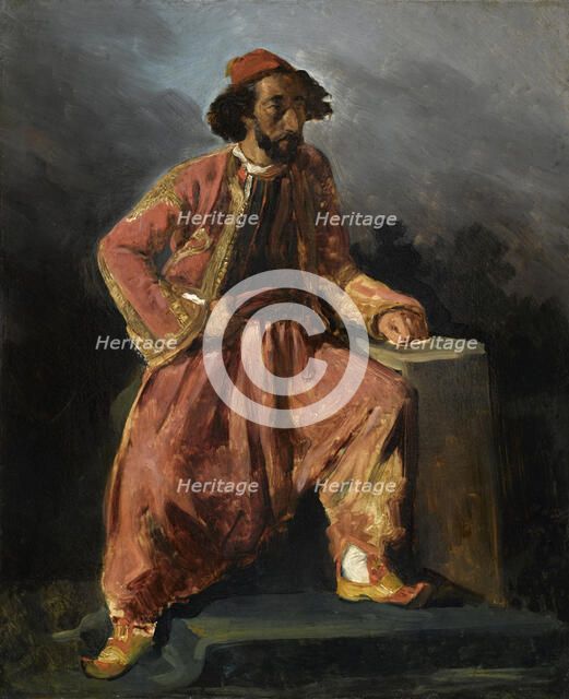 Turc assis. Portrait presume de Paul Barroilhet (1805-1871), 1826.