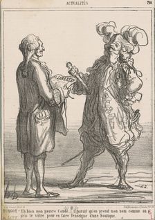 Turgot - Eh bien mon pauvre Condé ..., 19th century. Creator: Honore Daumier