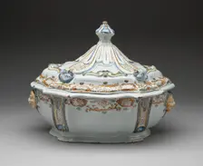 Tureen, Moustiers-Sainte Marie, 18th century. Creator: Moustiers Manufactories
