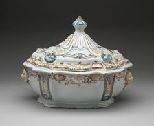 Tureen, Moustiers-Sainte Marie, 18th century. Creator: Moustiers Manufactories