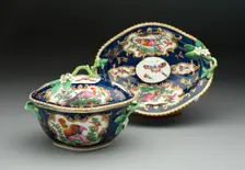 Tureen and Stand, Worcester, c. 1770. Creator: Royal Worcester