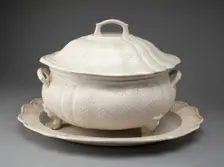 Tureen and Stand, Staffordshire, 1760/69. Creator: Staffordshire Potteries