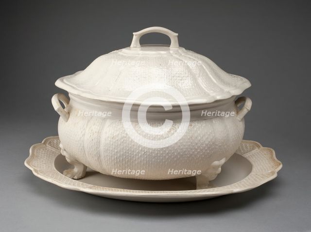 Tureen and Stand, Staffordshire, 1760/69. Creator: Staffordshire Potteries.