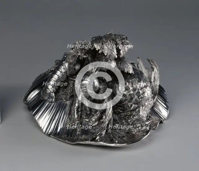 Tureen (cover), 1735-1738. Creator: Henry Adnet (French, 1745); Juste-Aurèle Meissonnier (French, 1695-1750).