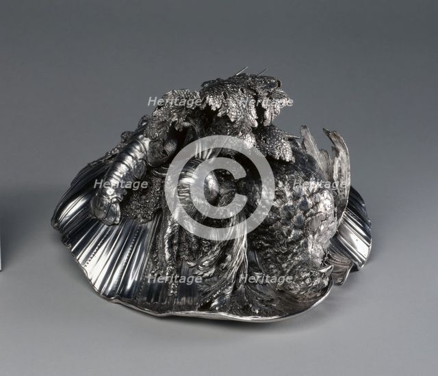 Tureen (cover), 1735-1738. Creator: Henry Adnet (French, 1745); Juste-Aurèle Meissonnier (French, 1695-1750).