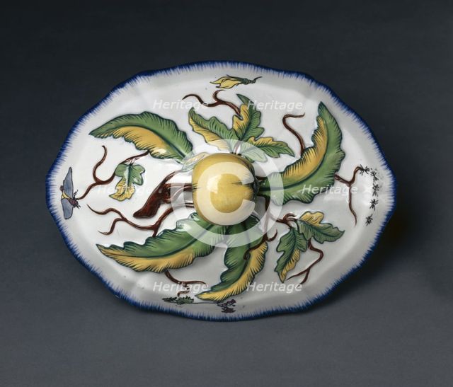 Tureen (cover), c. 1870. Creator: Creil Factory (French); Félix Bracquemond (French, 1833-1914).