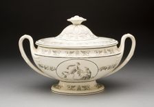 Tureen, Creil, 1810/20. Creator: Creil Pottery