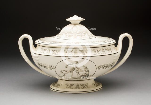 Tureen, Creil, 1810/20. Creator: Creil Pottery.
