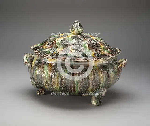 Tureen, Staffordshire, 1750/65. Creator: Staffordshire Potteries.