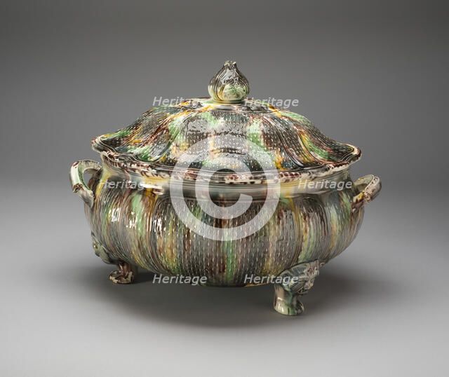 Tureen, Staffordshire, 1750/65. Creator: Staffordshire Potteries.