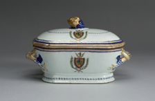 Tureen with Cover, c. 1787/90. Creator: Unknown