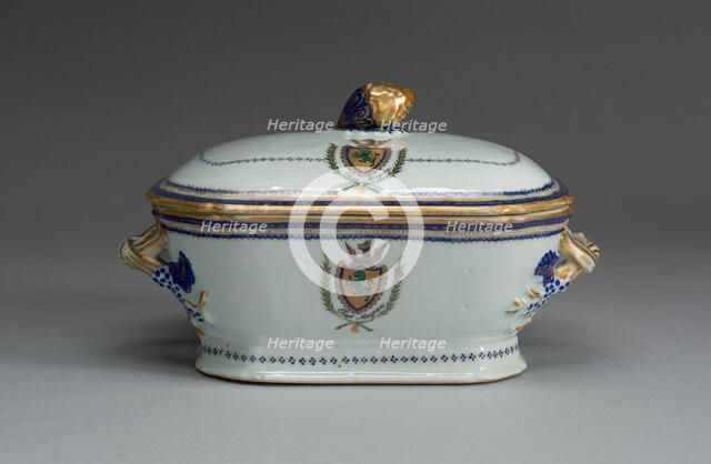 Tureen with Cover, c. 1787/90. Creator: Unknown.