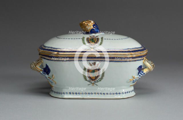 Tureen with Cover, c. 1787/90. Creator: Unknown.
