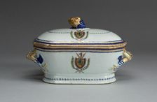 Tureen with Cover, c. 1787/90. Creator: Unknown