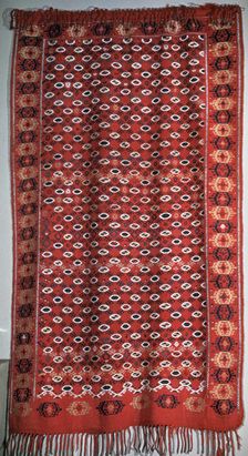 Turkmen cover with fringe