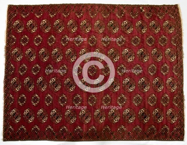 Turkmen Main Carpet , 1870s. Creator: Unknown.