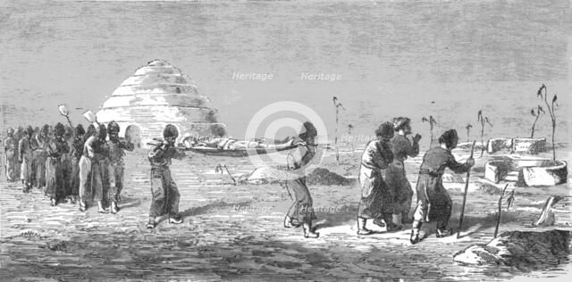 ''Turkoman Burial; Notes on Western Turkistan', 1875. Creator: Unknown.
