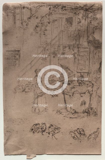 Turkeys, 1886. Creator: James McNeill Whistler (American, 1834-1903).