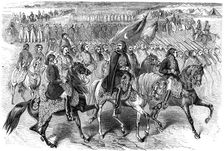 Turkish troops on the march, Kamiesh, Balaclava, Crimea, 1854 (1882-1884)
