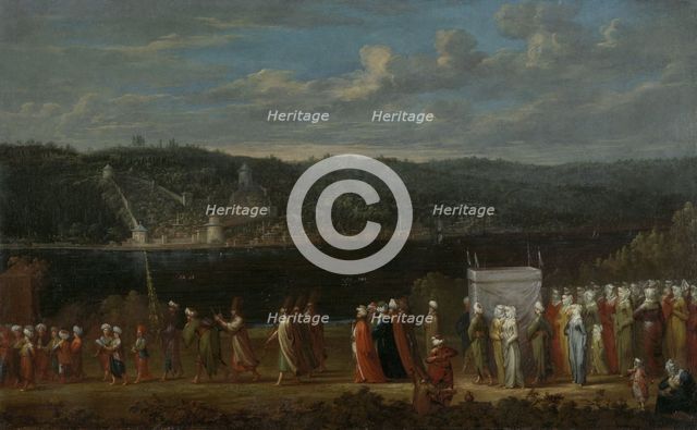 Turkish wedding, 1789. Artist: Vanmour (Van Mour), Jean-Baptiste (1671-1737)