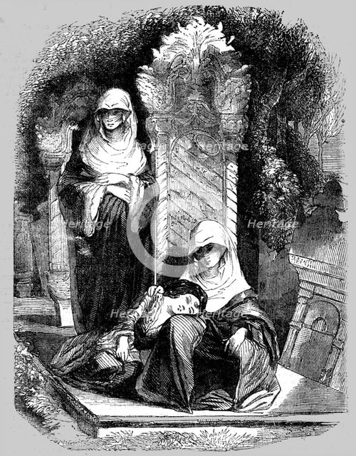 'Turkish Women at a Tomb', 1854. Creator: Unknown.