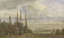 Turkish army in front of Jerusalem, c.1877-c.1932. Creator: Marius Bauer