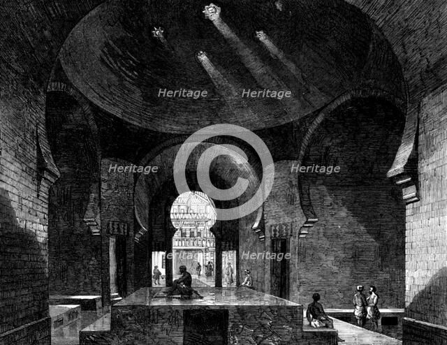 Turkish baths in Jermyn-street: the hararah, or hot-chamber, 1862. Creator: Unknown.