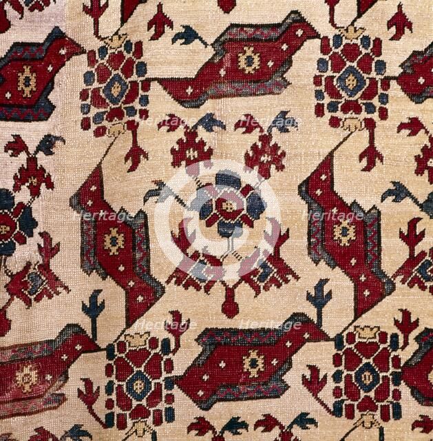 Turkish Bird Rug, 16th century. Artist: Unknown.
