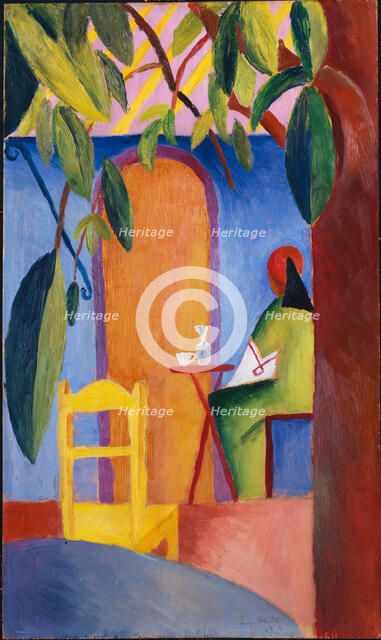 Turkish Cafe. Artist: Macke, August (1887-1914)