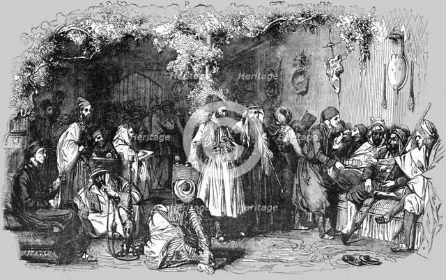 'Turkish coffee house', 1854. Creator: Unknown.