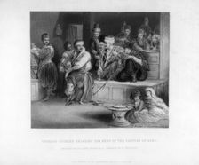 Turkish Courier Relating the News of the Capture of Acre 19th century.Artist: W Greatbatch