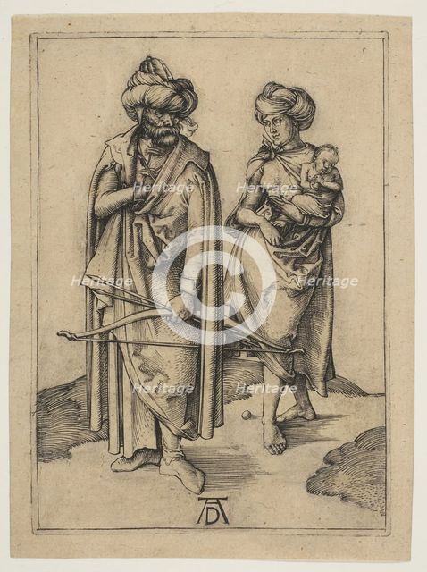Turkish Family, ca. 1496. Creator: Albrecht Durer.