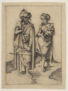 Turkish Family, ca. 1496. Creator: Albrecht Durer
