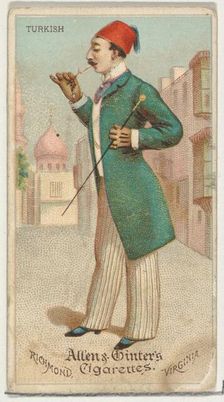 Turkish, from World's Dudes series (N31) for Allen & Ginter Cigarettes, 1888. Creator: Allen & Ginter