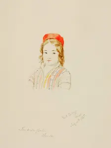 Turkish Girl, Brusa, 1845. Creator: Miner Kilbourne Kellogg