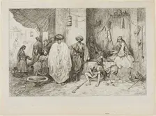 Turkish Guard House, 1834. Creator: Alexandre Gabriel Descamps