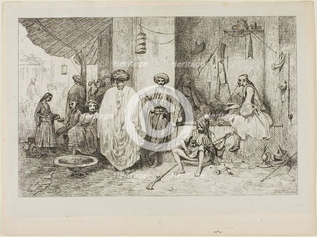 Turkish Guard House, 1834. Creator: Alexandre Gabriel Descamps.