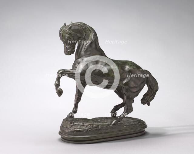 Turkish Horse, Left Foreleg Raised, model n.d., cast c. 1857/1873. Creator: Antoine-Louis Barye.