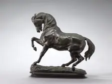 Turkish Horse, Right Foreleg Raised, model n.d., cast c. 1857/1873. Creator: Antoine-Louis Barye