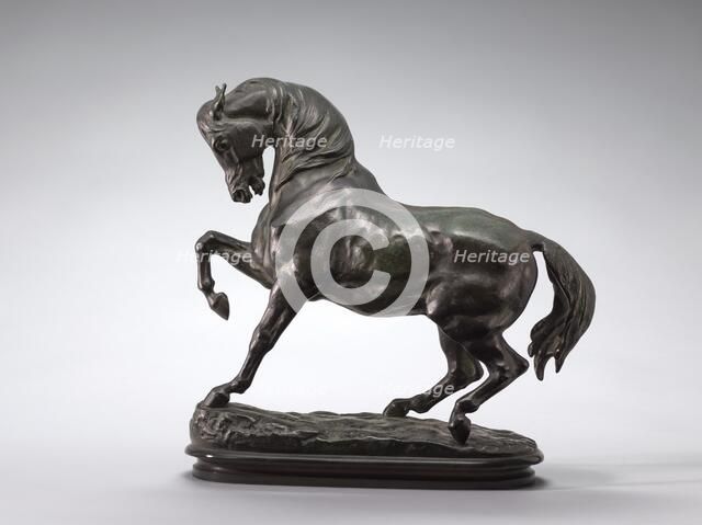 Turkish Horse, Right Foreleg Raised, model n.d., cast c. 1857/1873. Creator: Antoine-Louis Barye.