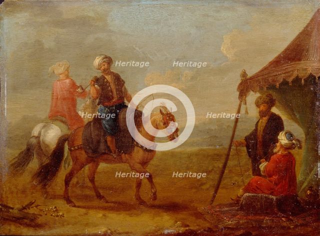 Turkish Horseman. Artist: Querfurt, August (1696-1761)