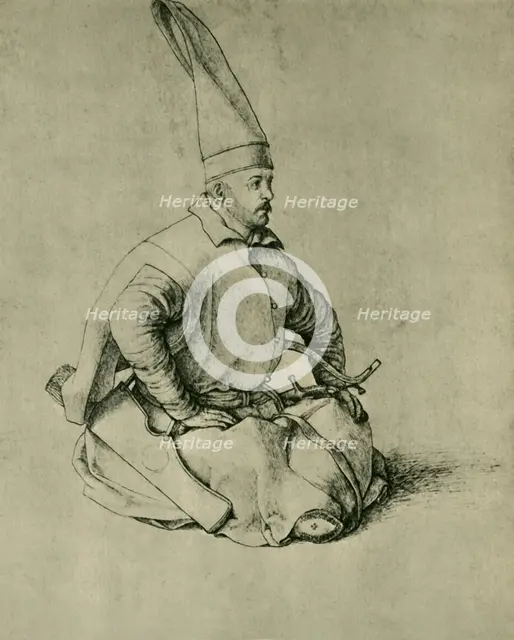 Turkish Janissary, 1479-1481, (1943). Creator: Gentile Bellini.